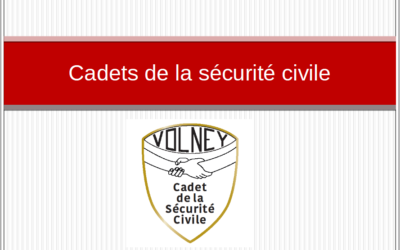 Présentation du dispositif des Cadets de la sécurité