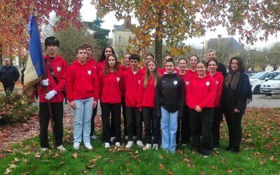 Les Cadets de la Sécurité Civile à la cérémonie du 11 novembre